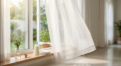 Curtain and drape cleaning service in Nagpur for dust removal and fresher home fabrics